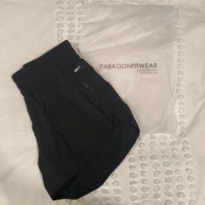High waisted Paragon gym shorts with spandex